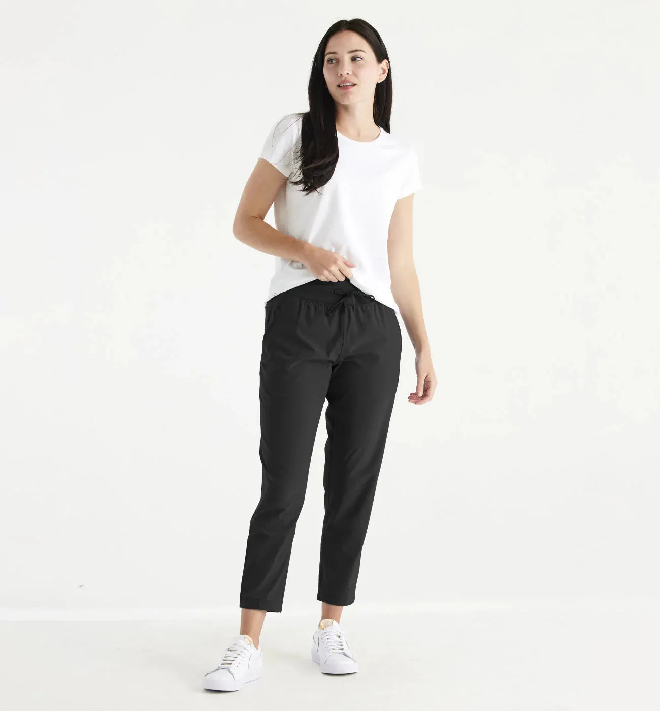 Free Fly Women's Breeze Cropped Pant - BLACK sold by Sun Diego Boardshops