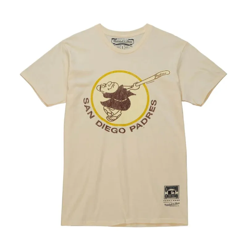 Mitchell & Ness UNDER THE LIGHTS PADRES TEE - CREAM made by Mitchell & Ness