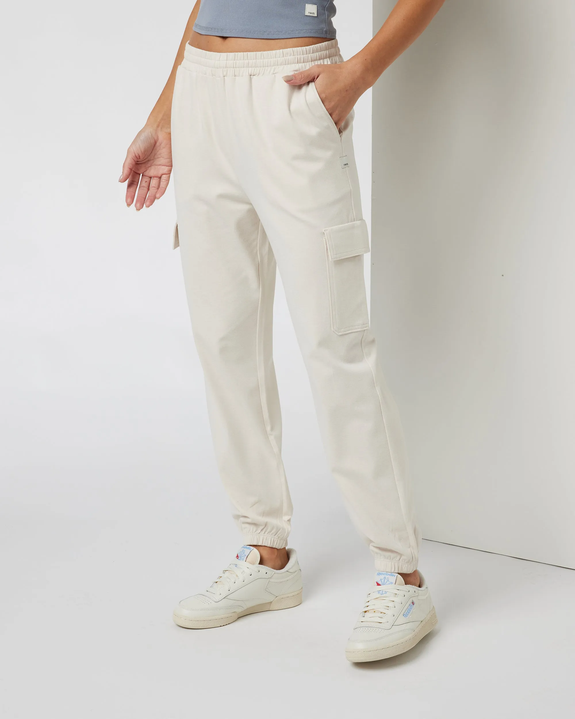 Vuori Boyfriend Cargo Jogger - MILKWEED HEATHER sold by Sun Diego Boardshops