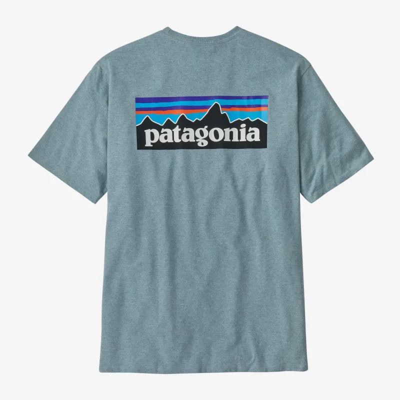 Patagonia Men's P-6 Logo Responsibili-Tee - THERMAL BLUE sold by Sun Diego Boardshops