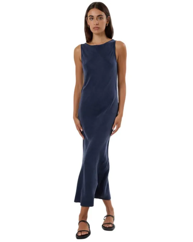 Thrills Indigo Slip Dress - OXFORD BLUE sold by Sun Diego Boardshops