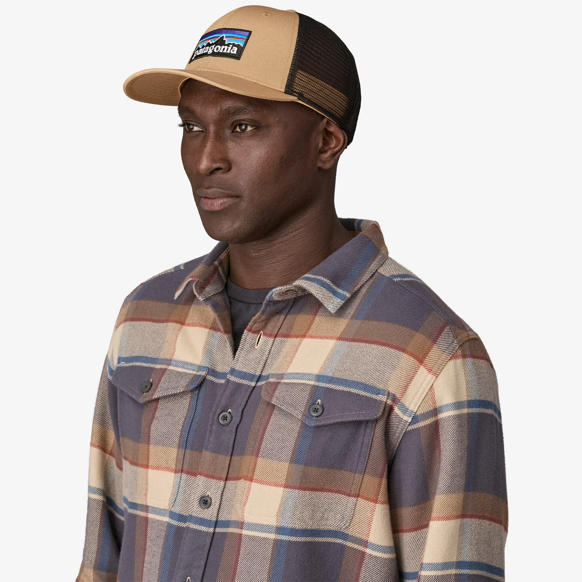 Patagonia P-6 Logo Trucker Hat - GRAYLING BROWN sold by Sun Diego Boardshops product image thumbnail 2