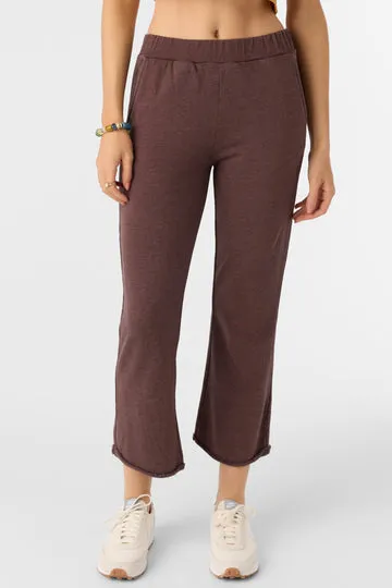 O'Neill KARMA FRENCH TERRY CROPPED LOUNGE PANTS - CHOCOLATE sold by Sun Diego Boardshops product image thumbnail 2