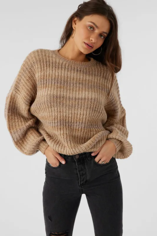 O'Neill BAYOU OMBRE SLOUCHY SWEATER - TOBACC BRW sold by Sun Diego Boardshops