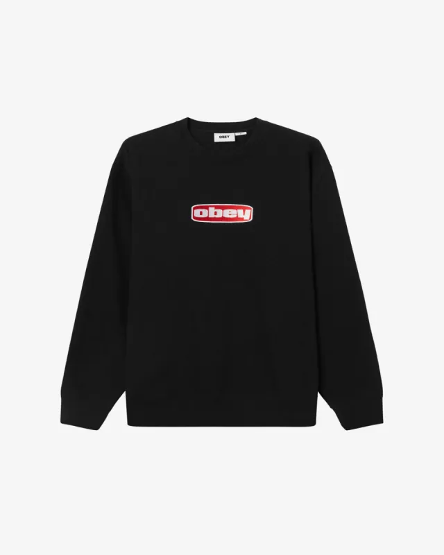 Obey DAGO CREWNECK - BLACK sold by Sun Diego Boardshops
