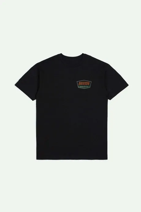 Brixton Regal S/S Standard T-Shirt - BLACK/RUST sold by Sun Diego Boardshops product image thumbnail 2