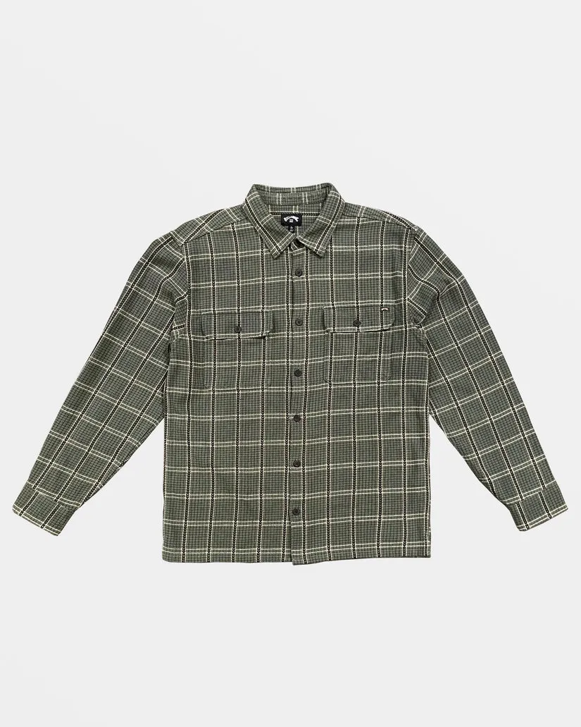 Billabong Offshore Jacquard Flannel Long Sleeve Shirt - FERN sold by Sun Diego Boardshops product image thumbnail 3