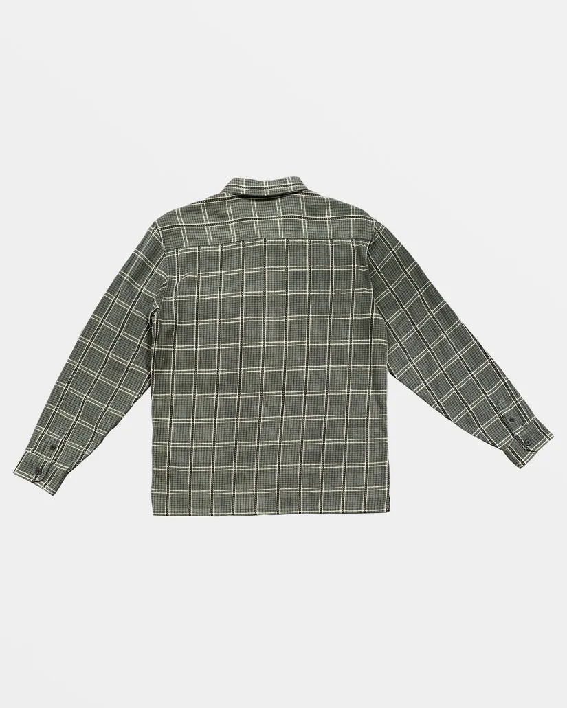 Billabong Offshore Jacquard Flannel Long Sleeve Shirt - FERN sold by Sun Diego Boardshops product image thumbnail 4