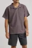 Rhythm Vintage Terry Polo - CHARCOAL sold by Sun Diego Boardshops