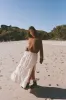 Rhythm Textured Tiered Maxi Skirt - CREAM sold by Sun Diego Boardshops
