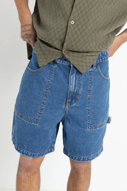 Rhythm Slacker Denim Short - INDIGO sold by Sun Diego Boardshops