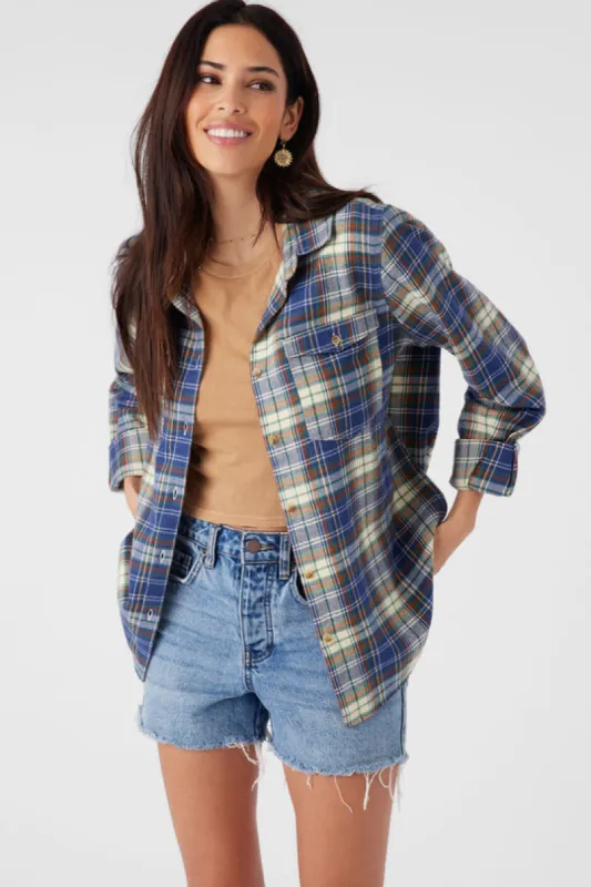O'Neill NASH FLANNEL STANDARD FIT SHIRT - SLATE sold by Sun Diego Boardshops