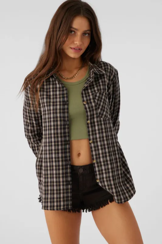 O'Neill LOGAN FLANNEL RELAXED FIT SHIRT - CHOCOLATE sold by Sun Diego Boardshops