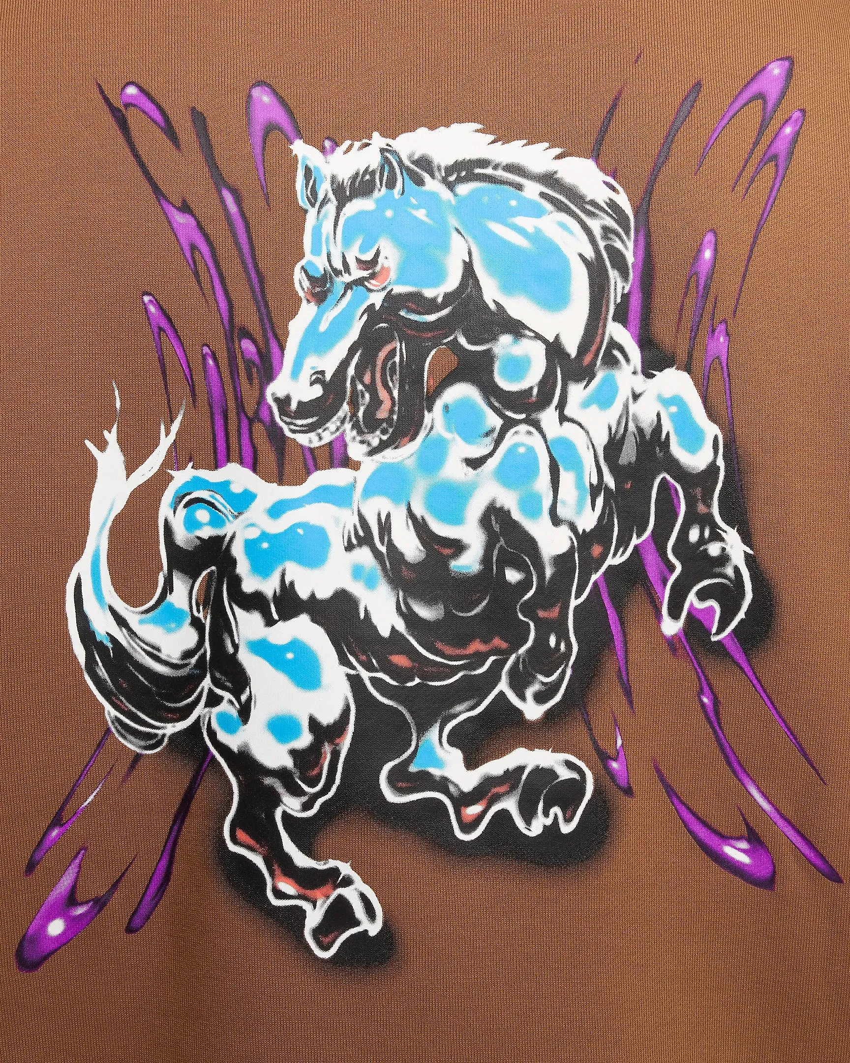 Nike Fleece Pullover Skate Hoodie - LT BRITISH TAN/WHITE sold by Sun Diego Boardshops product image thumbnail 2