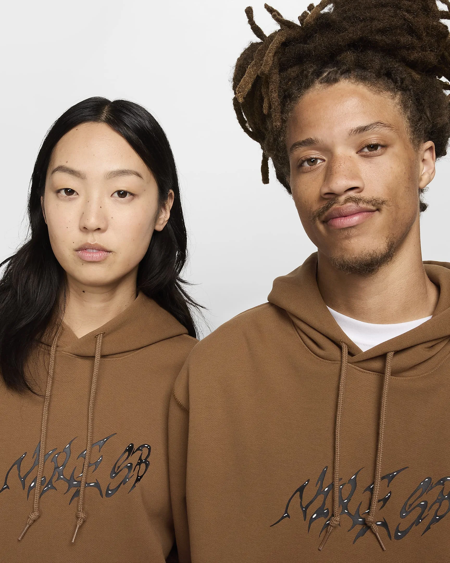 Nike Fleece Pullover Skate Hoodie - LT BRITISH TAN/WHITE sold by Sun Diego Boardshops product image thumbnail 4