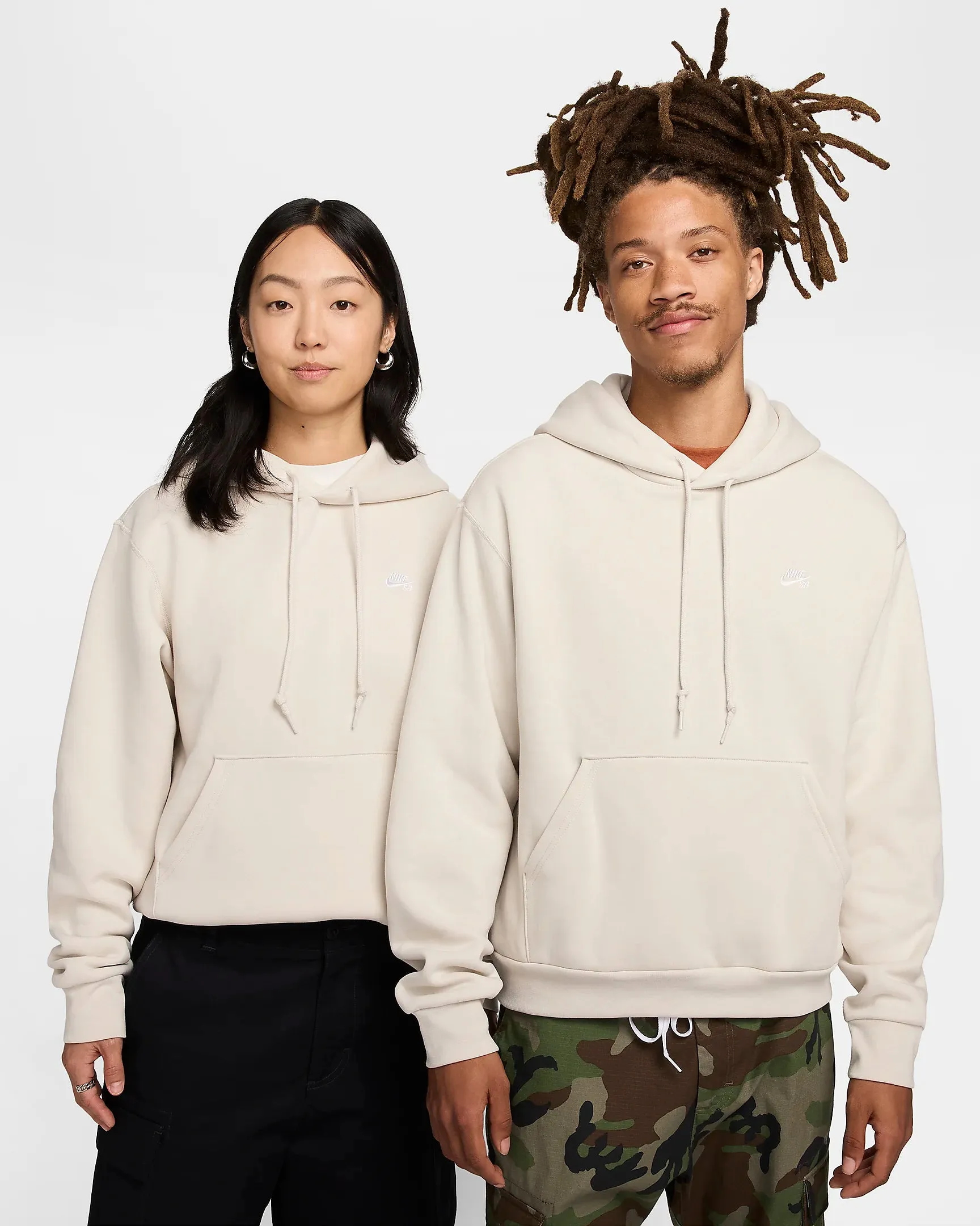 Nike Fleece Pullover Skate Hoodie - LT OREWOOD BRN/WHITE sold by Sun Diego Boardshops