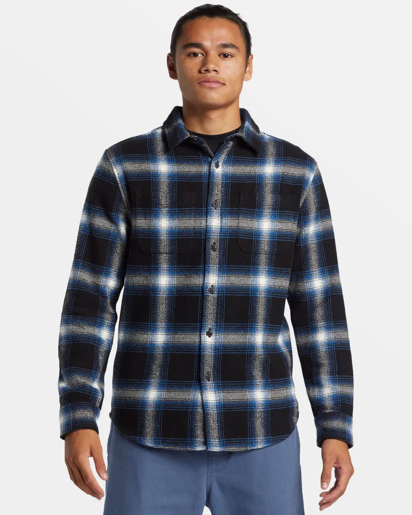 Quiksilver DNA Flannel - HIGH ENERGY BLACK REFLECTIVE sold by Sun Diego Boardshops