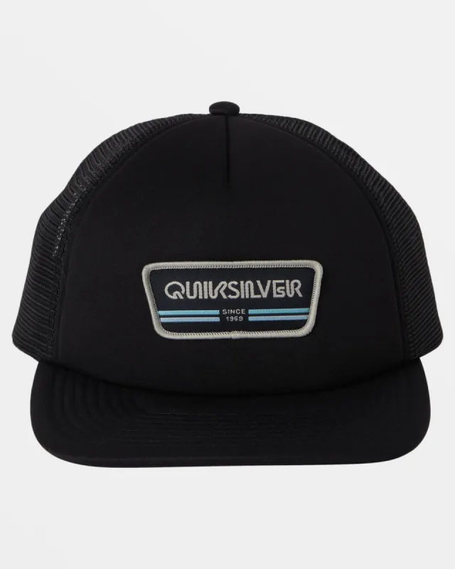 Quiksilver Slab Drifter Trucker Hat - BLACK sold by Sun Diego Boardshops