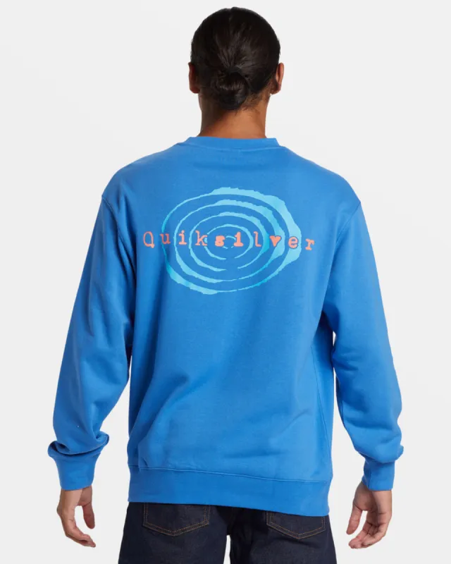 Quiksilver Graphic Crewneck Sweatshirt - NEBULAS BLUE sold by Sun Diego Boardshops