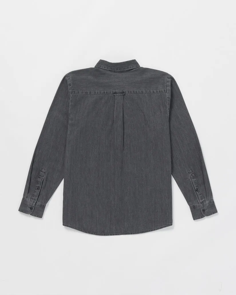 Volcom Date Knight Long Sleeve Shirt - STEALTH sold by Sun Diego Boardshops product image thumbnail 2