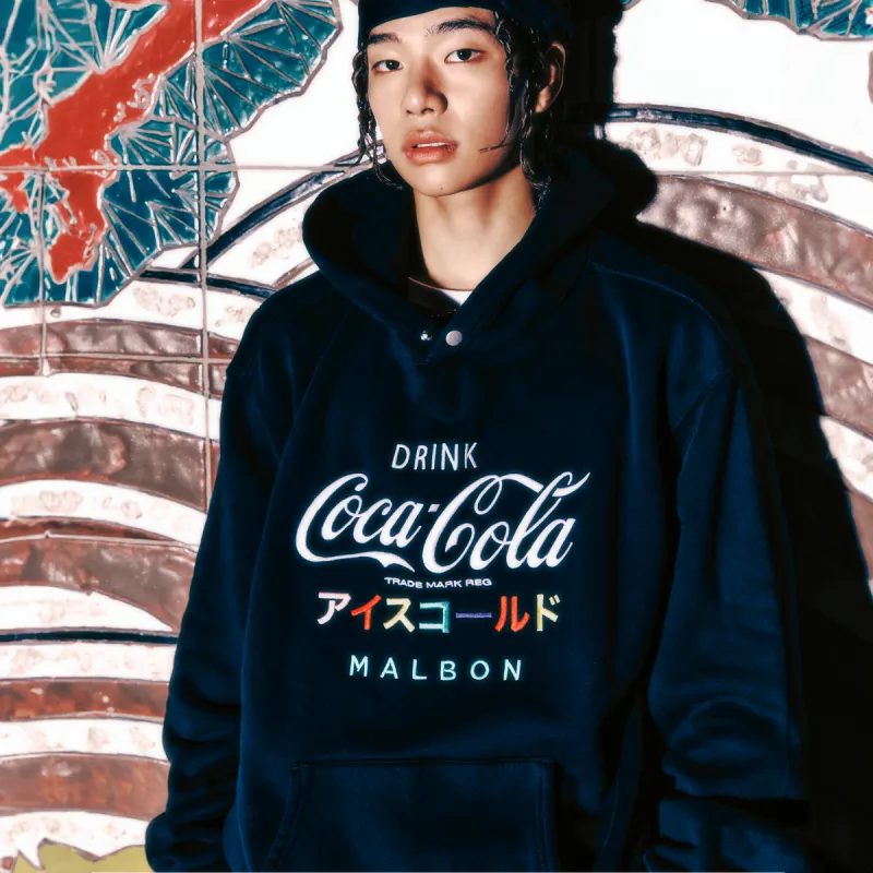 Malbon Golf X COCA COLA ICE COLD HOODIE - BLACK sold by Sun Diego Boardshops