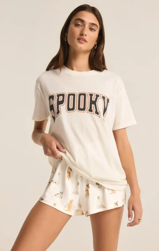 Z-Supply Spooky Boyfriend Tee - BONE made by Sun Diego Boardshops