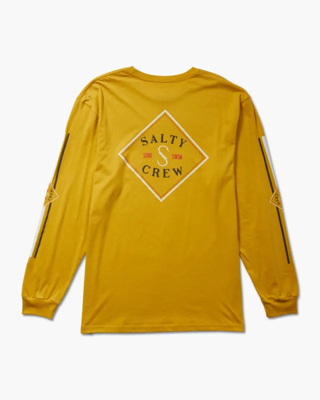 Salty Crew Tippet Color L/S Premium Tee - MUSTARD made by Sun Diego Boardshops