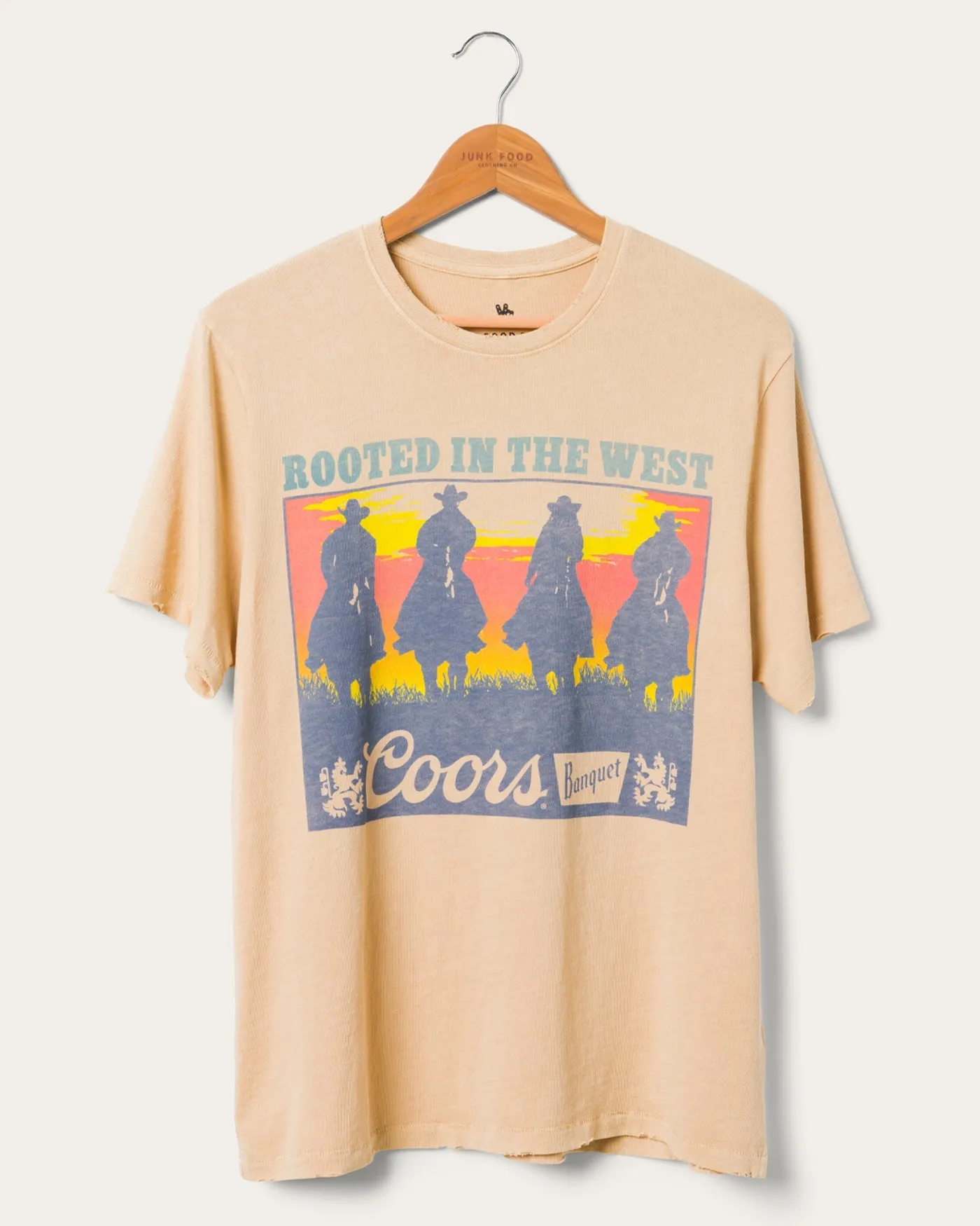 Junk Food Coors Rooted in the West Vintage Tee - CAMEL sold by Sun Diego Boardshops product image thumbnail 2