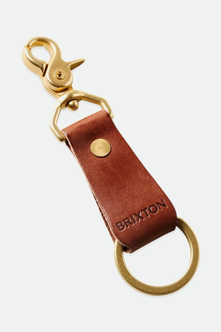 Brixton x Artifact Leather Key Clip - Brown sold by Sun Diego Boardshops product image thumbnail 2