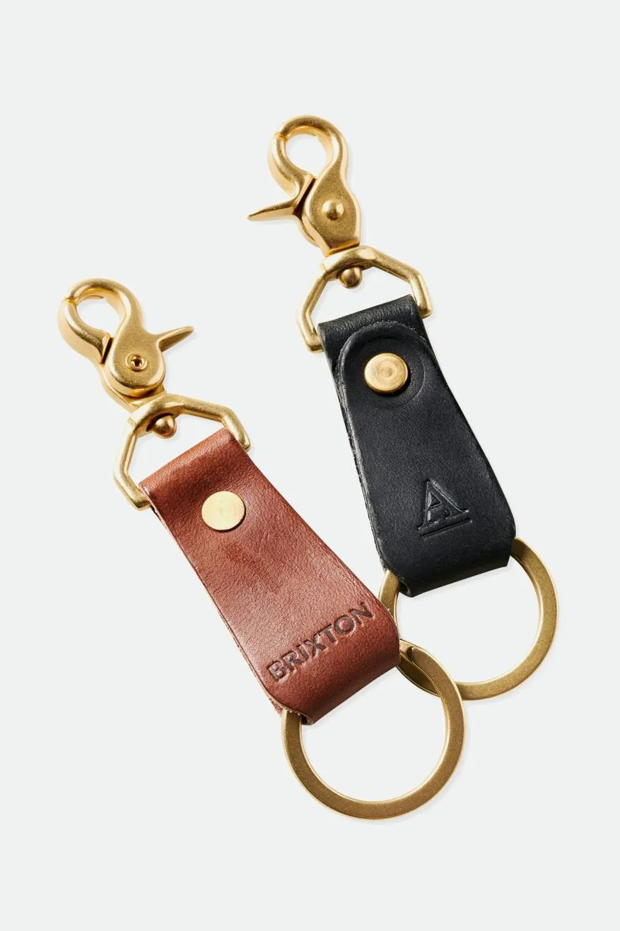 Brixton x Artifact Leather Key Clip - Brown sold by Sun Diego Boardshops product image thumbnail 4