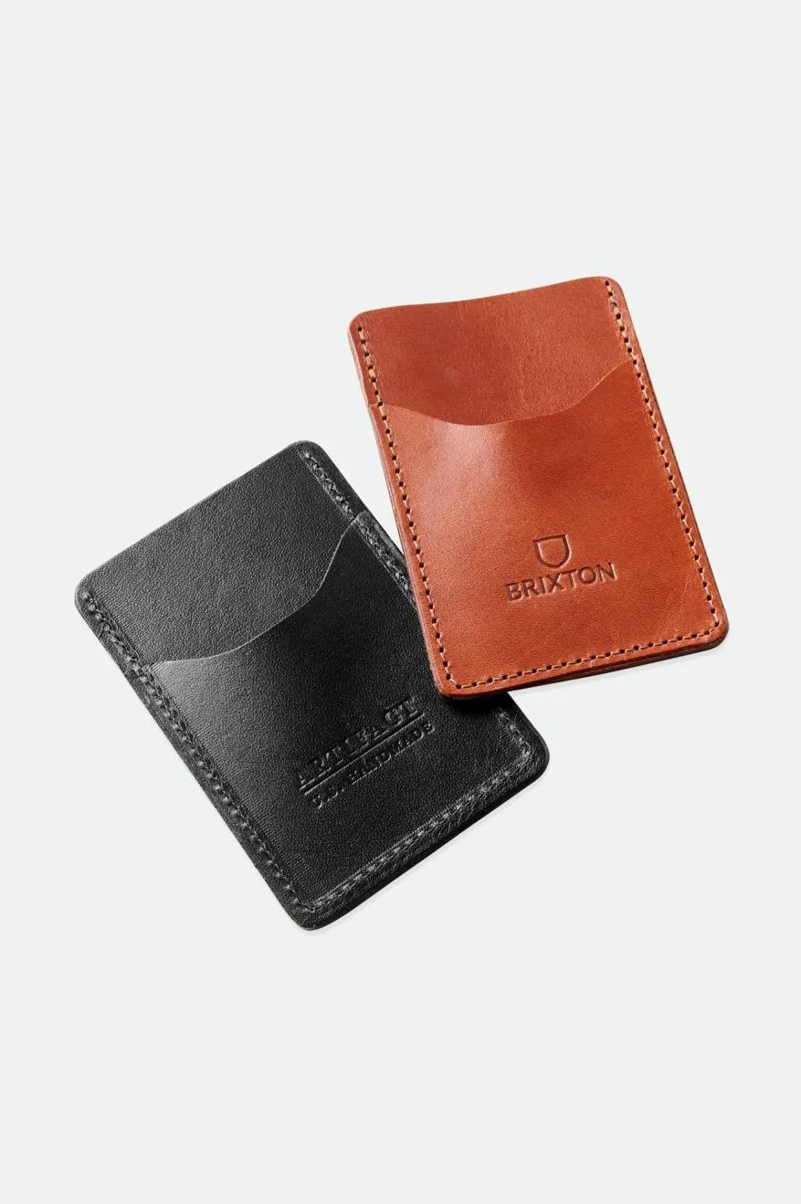 Brixton x Artifact Leather Card Holder Wallet - Black sold by Sun Diego Boardshops product image thumbnail 4
