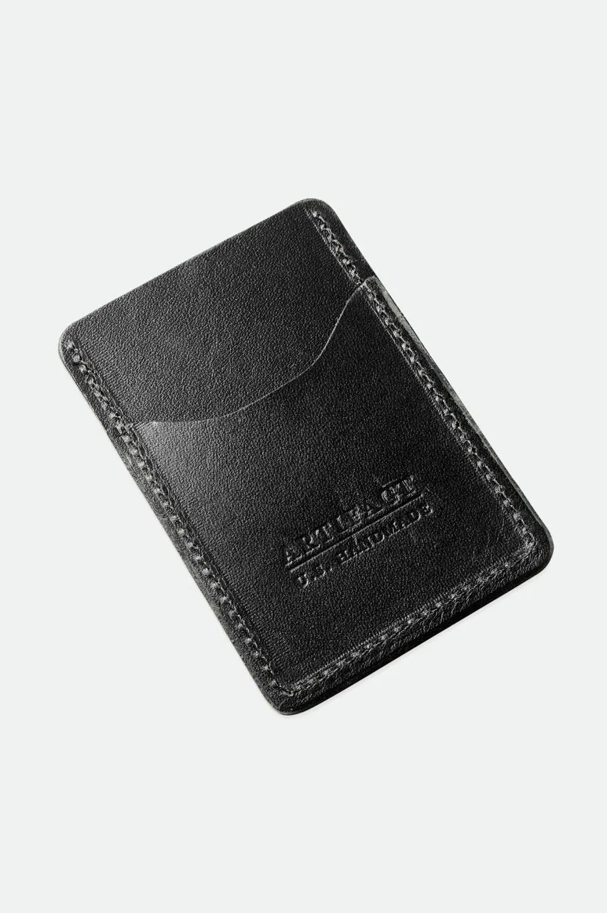 Brixton x Artifact Leather Card Holder Wallet - Black sold by Sun Diego Boardshops product image thumbnail 3