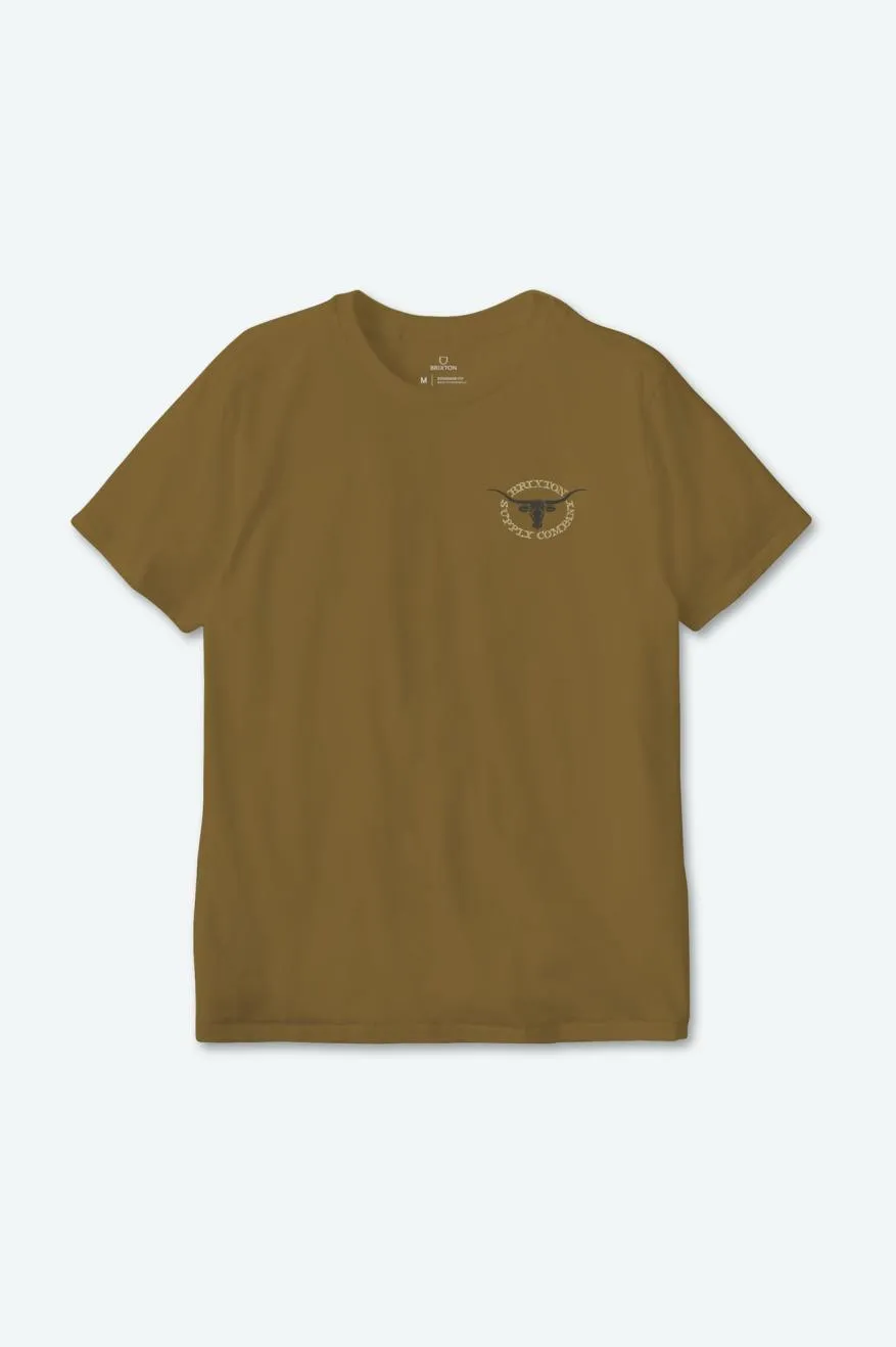 Boswell S/S Standard Tee - Golden Brown Worn Wash sold by Sun Diego Boardshops product image thumbnail 3