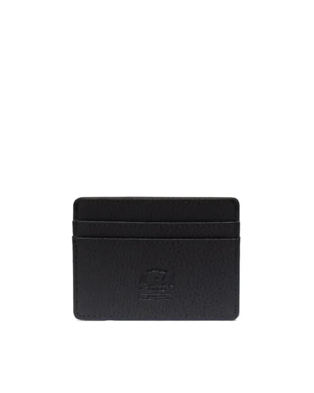 Herschel Supply Co. Charlie Leather Wallet - Black sold by Sun Diego Boardshops