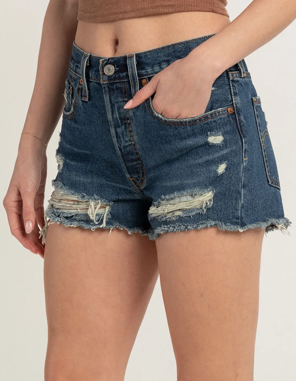 Levi's 501 High Rise Shorts - Blame Game sold by Sun Diego Boardshops product image thumbnail 2