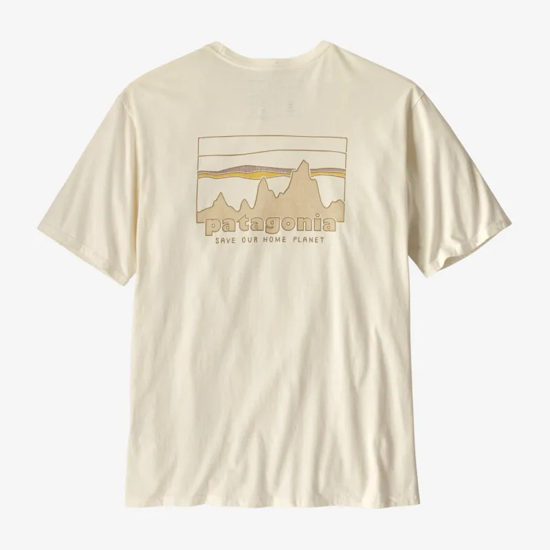 Patagonia Men's '73 Skyline Organic T-Shirt - BIRCH WHITE sold by Sun Diego Boardshops