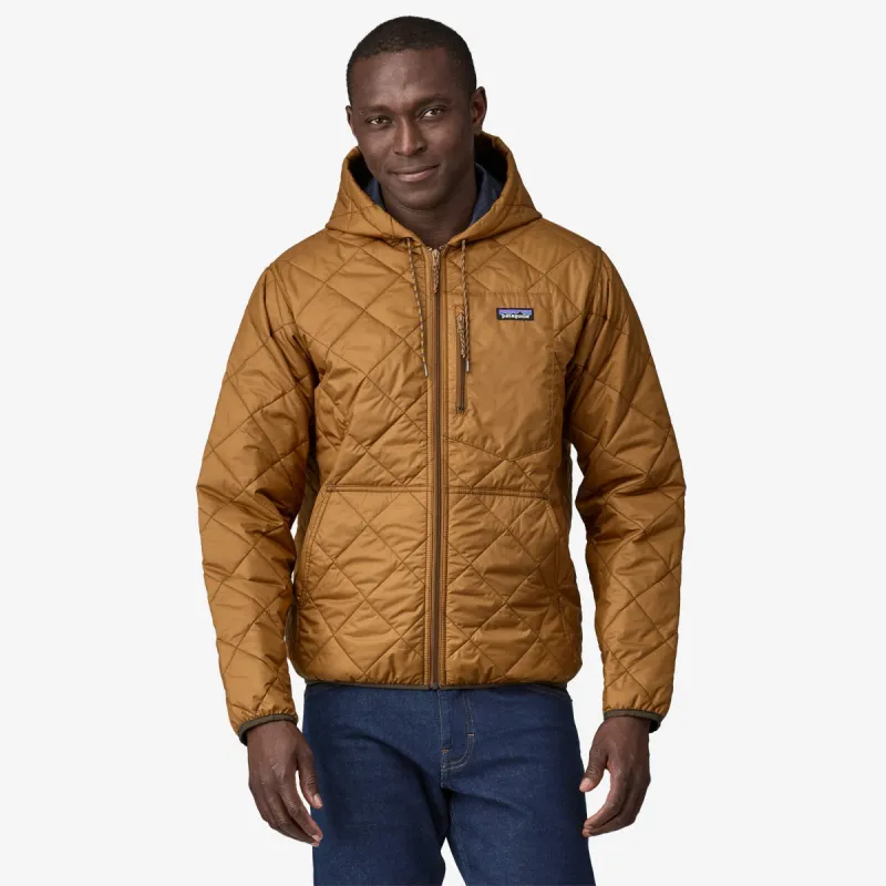 Patagonia Men's Diamond Quilted Bomber Hoody - SHELTER BROWN sold by Sun Diego Boardshops