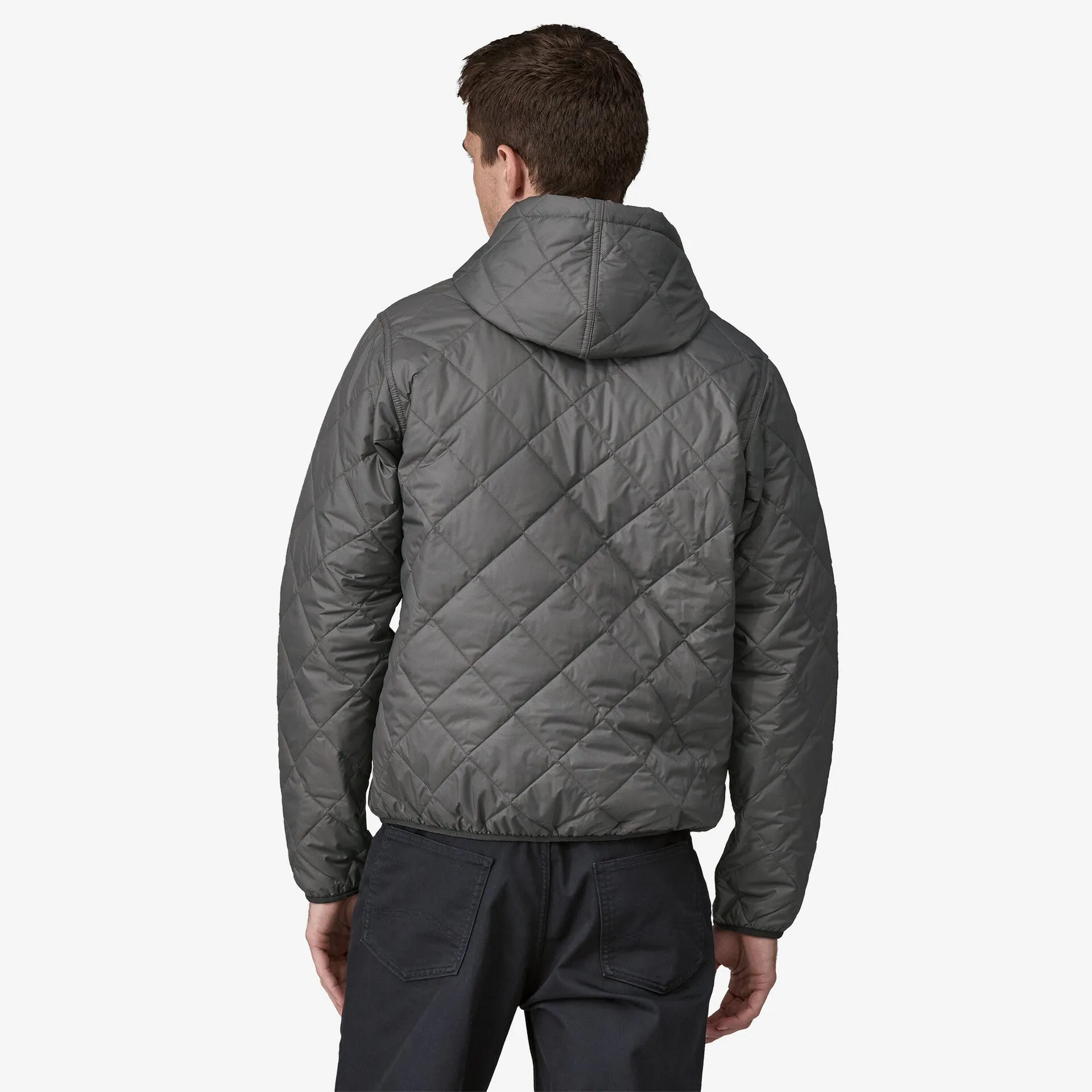 Patagonia Men's Diamond Quilted Bomber Hoody - NOBLE GREY sold by Sun Diego Boardshops product image thumbnail 2