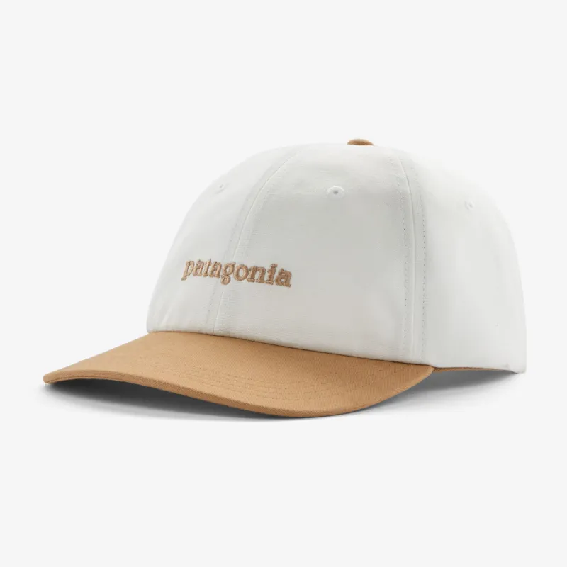 Patagonia Fitz Roy Icon Trad Cap - TEXT LOGO BIRCH WHITE GRAYLING BROWN sold by Sun Diego Boardshops