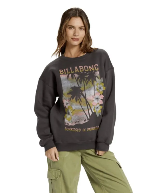 Billabong Sunkissed Paradise Sweatshirt - OFF BLACK sold by Sun Diego Boardshops
