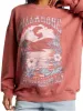 Billabong Ride In Oversized Crewneck Sweatshirt - RED CLAY sold by Sun Diego Boardshops