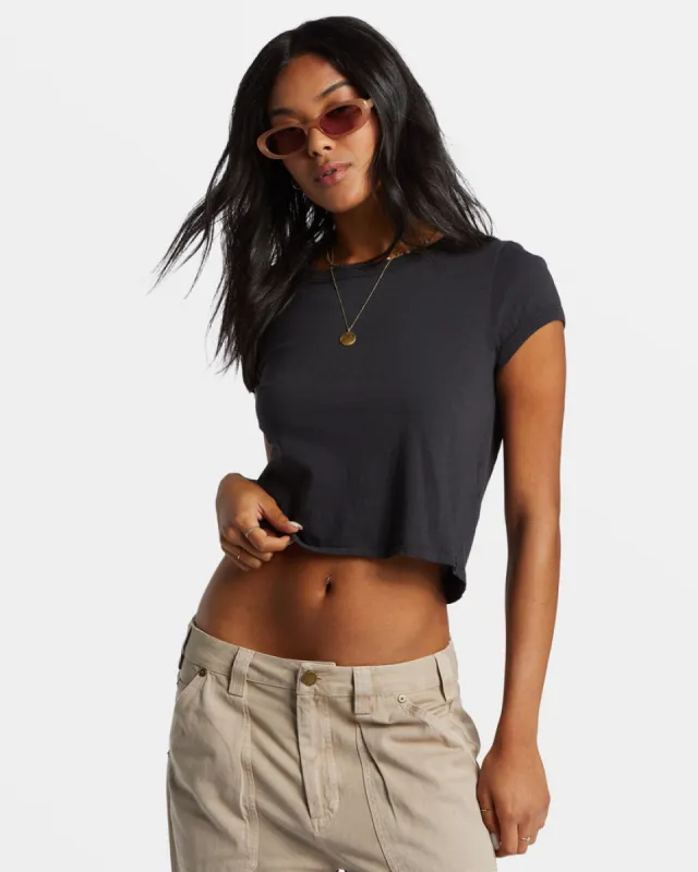 Billabong Daily Tee Knit - BLACK SANDS sold by Sun Diego Boardshops