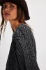 Free People Frankie Cable Sweater - BLACK sold by Sun Diego Boardshops