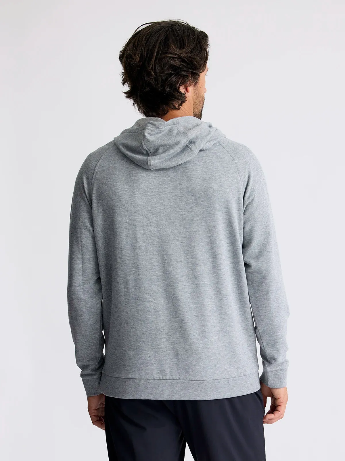 Free Fly Men's Bamboo Lightweight Fleece Hoodie - HEATHER GREY sold by Sun Diego Boardshops product image thumbnail 2