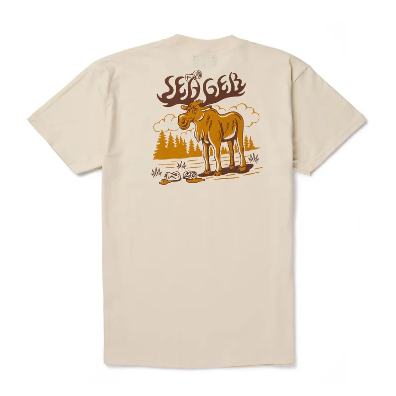 SEAGER Tipsy Moose Tee - VINTAGE WHITE made by Seager