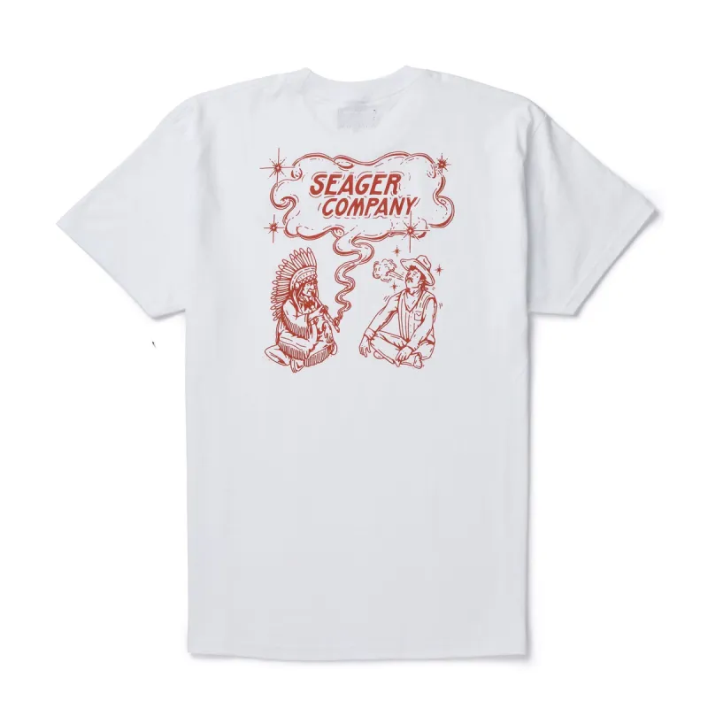 SEAGER Peace Tee - VINTAGE WHITE sold by Sun Diego Boardshops