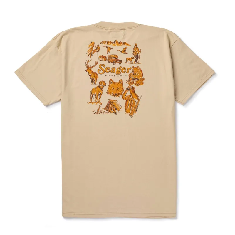 SEAGER On The Hunt Tee - CREAM sold by Sun Diego Boardshops