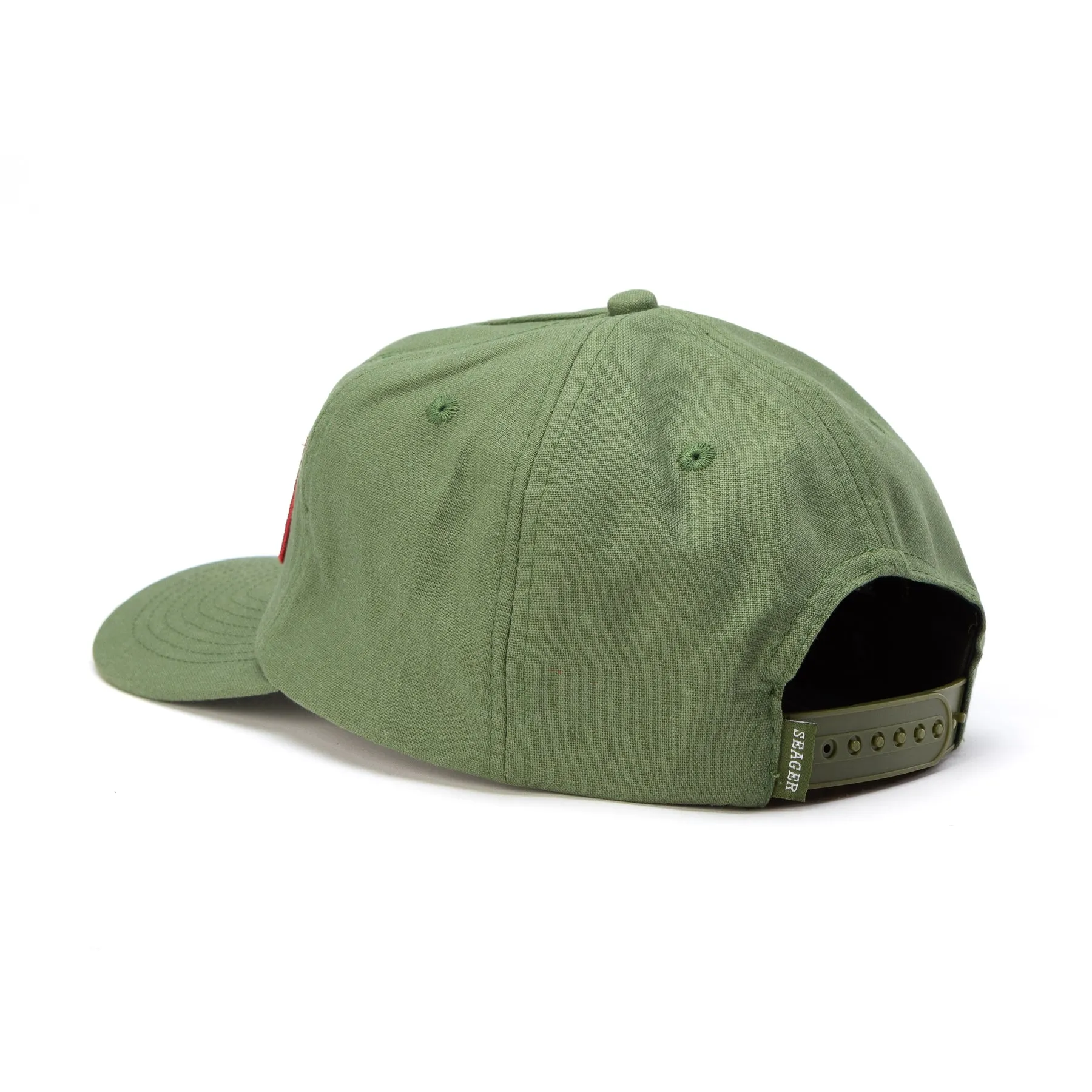 SEAGER Uncle Bill Hemp Snapback - GREEN sold by Sun Diego Boardshops product image thumbnail 2