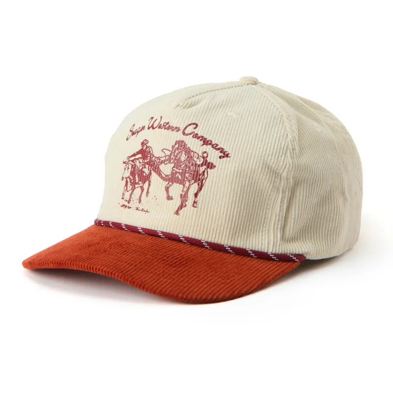 SEAGER Los Rios Corduroy Snapback - CREAM RUST sold by Sun Diego Boardshops