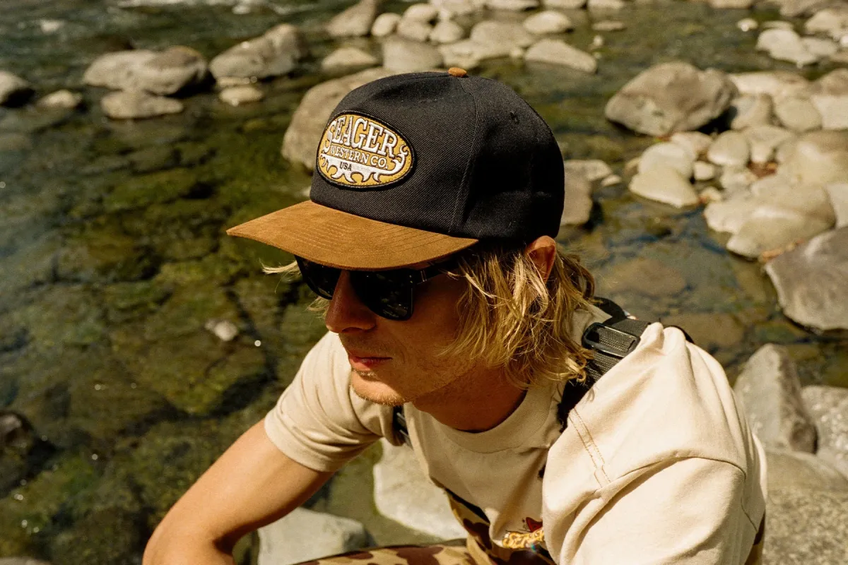 SEAGER Buckle Snapback - BLACK BROWN sold by Sun Diego Boardshops